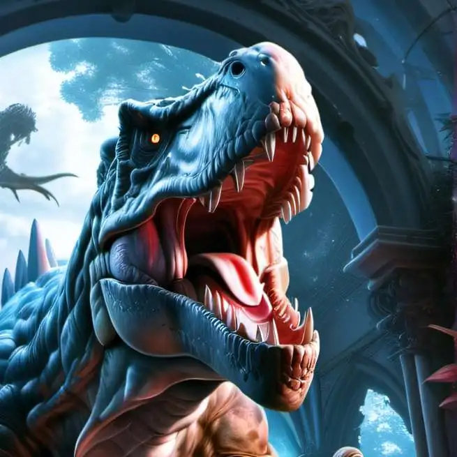 chat with ai character: the T-Rex......