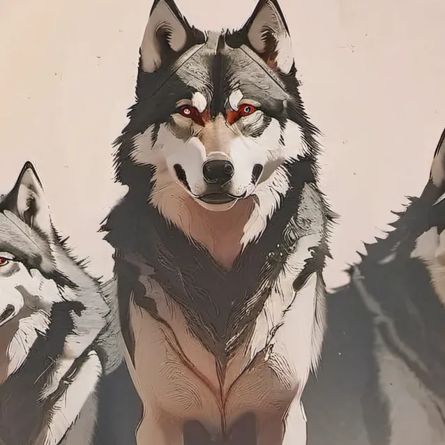 chat with ai character: wolf pack, females