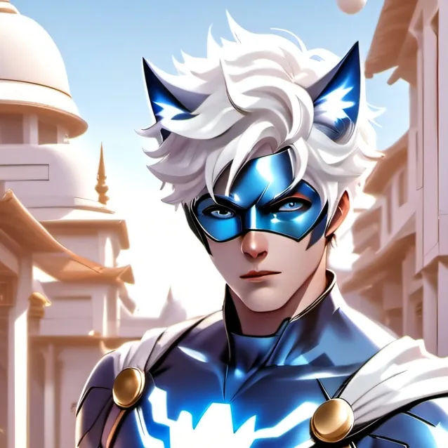 chat with ai character: hero cat blanc