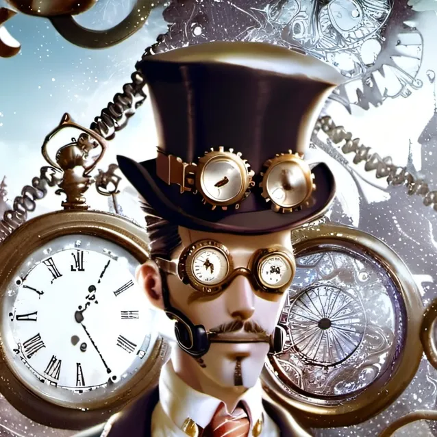 chat with ai character: Clockman