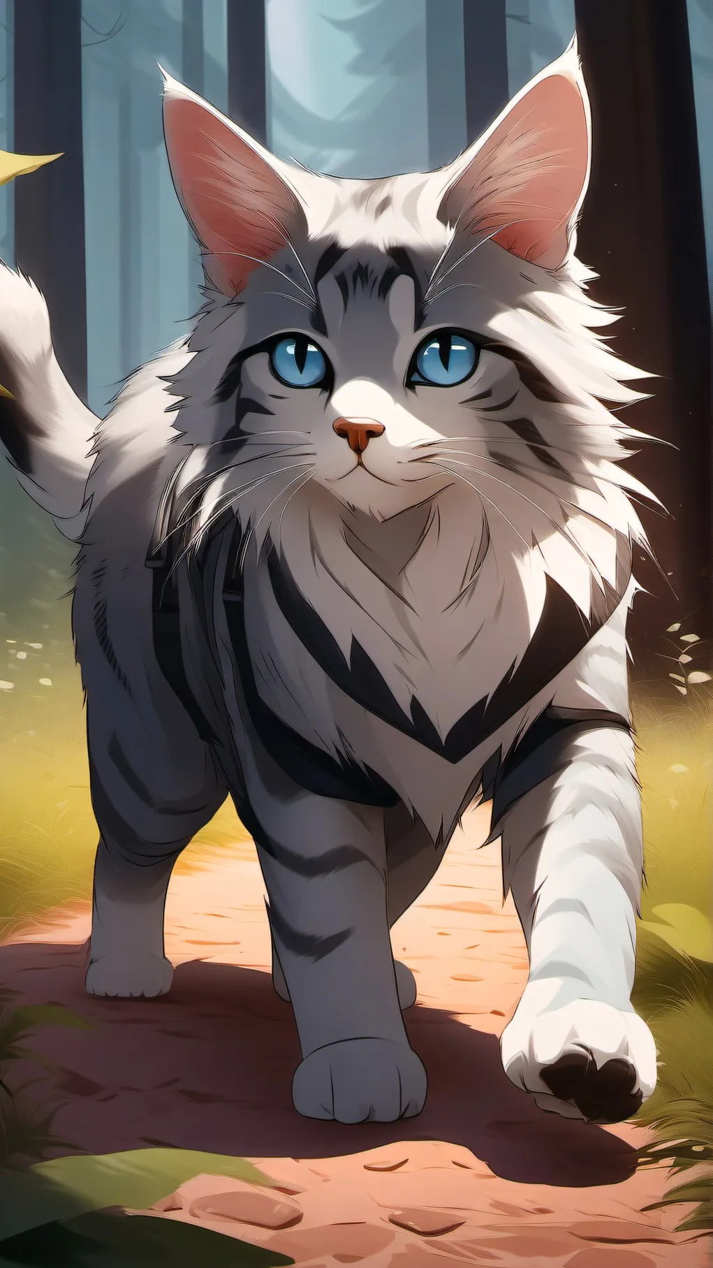 ai character: graystripe background