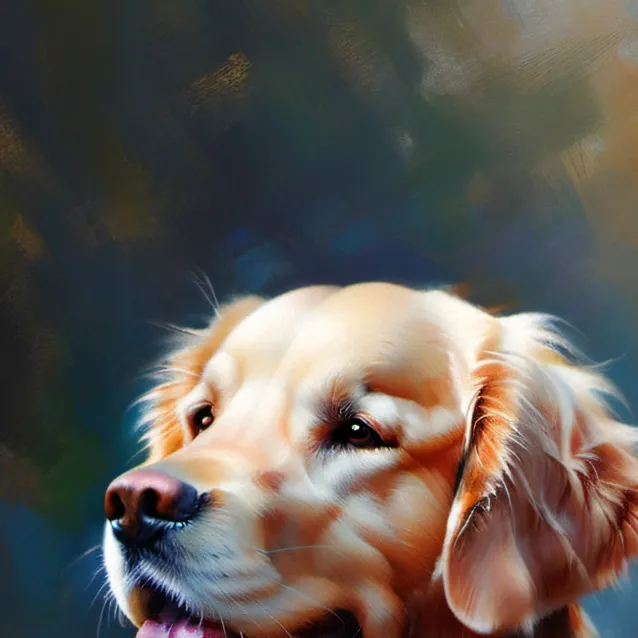 chat with ai character: golden dog