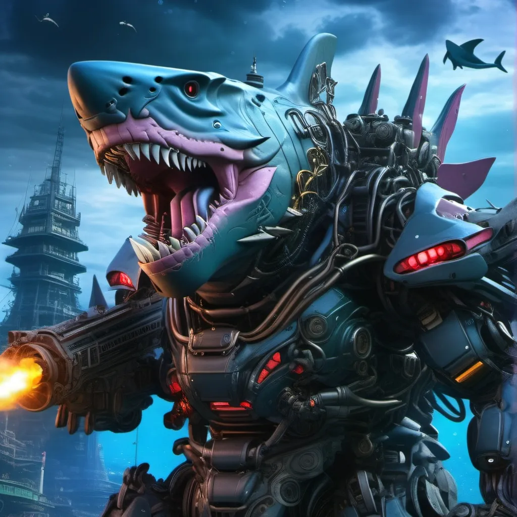 chat with ai character: mecha sharkjira