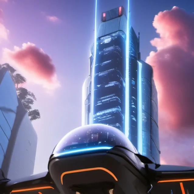 chat with ai character: high tech city