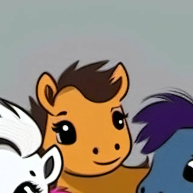 chat with ai character: blue fluffy pony 