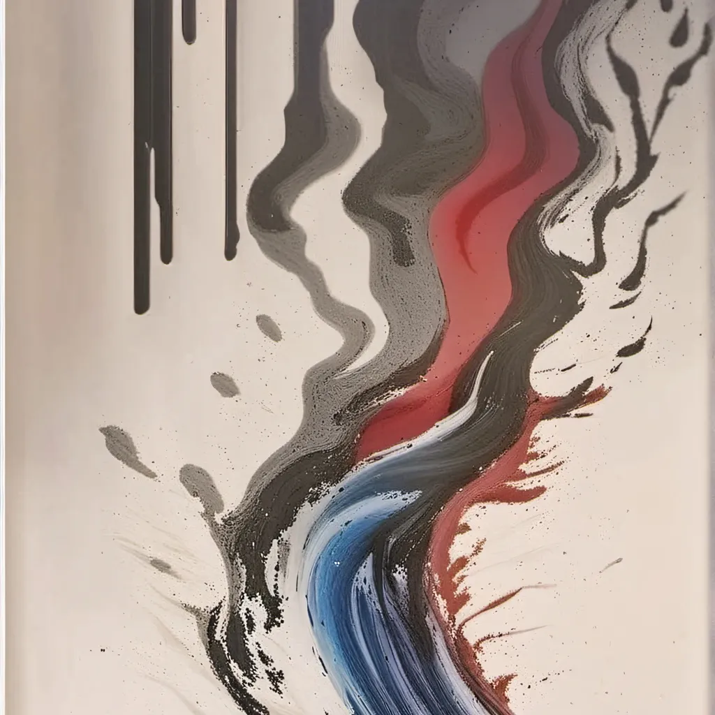 chat with ai character: blue melting drop