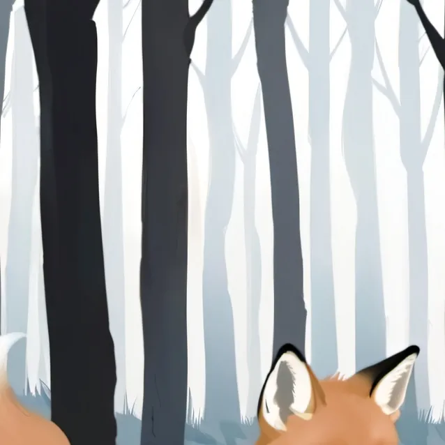 chat with ai character: a baby fox