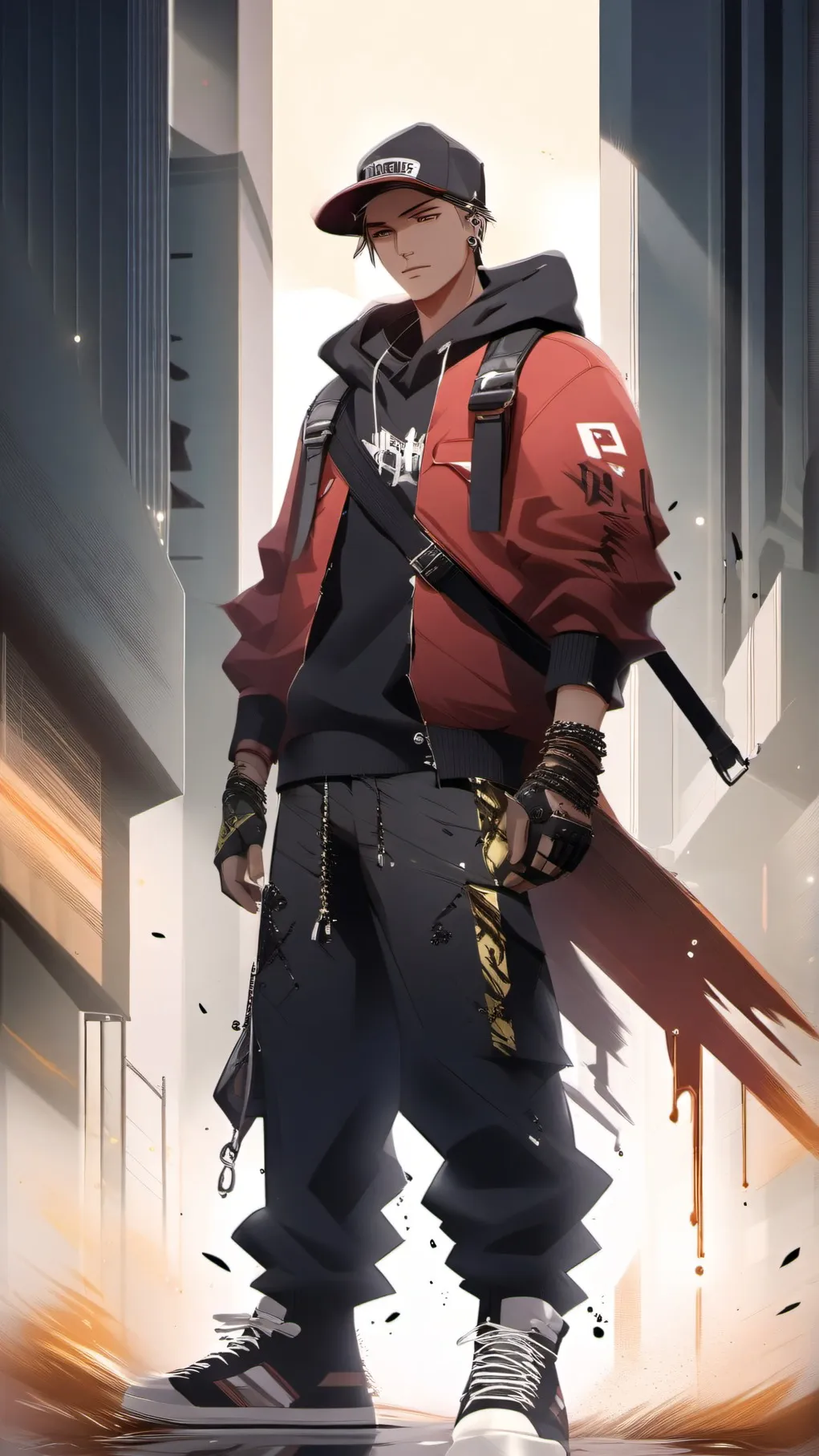 ai character: drip background