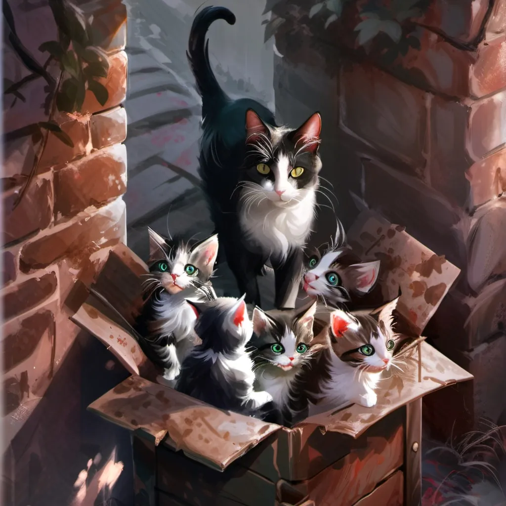 chat with ai character: cat family