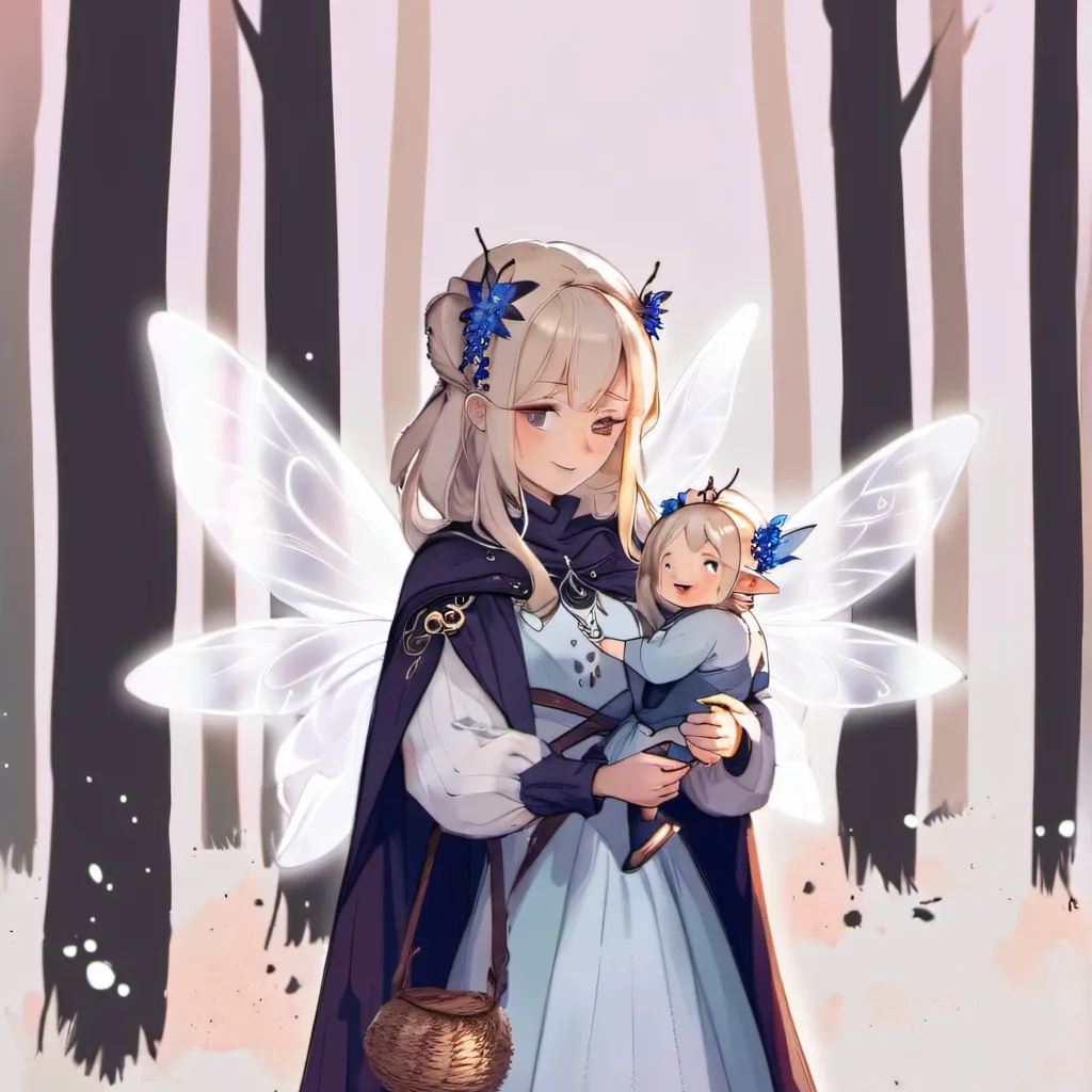chat with ai character: mom and baby fairy