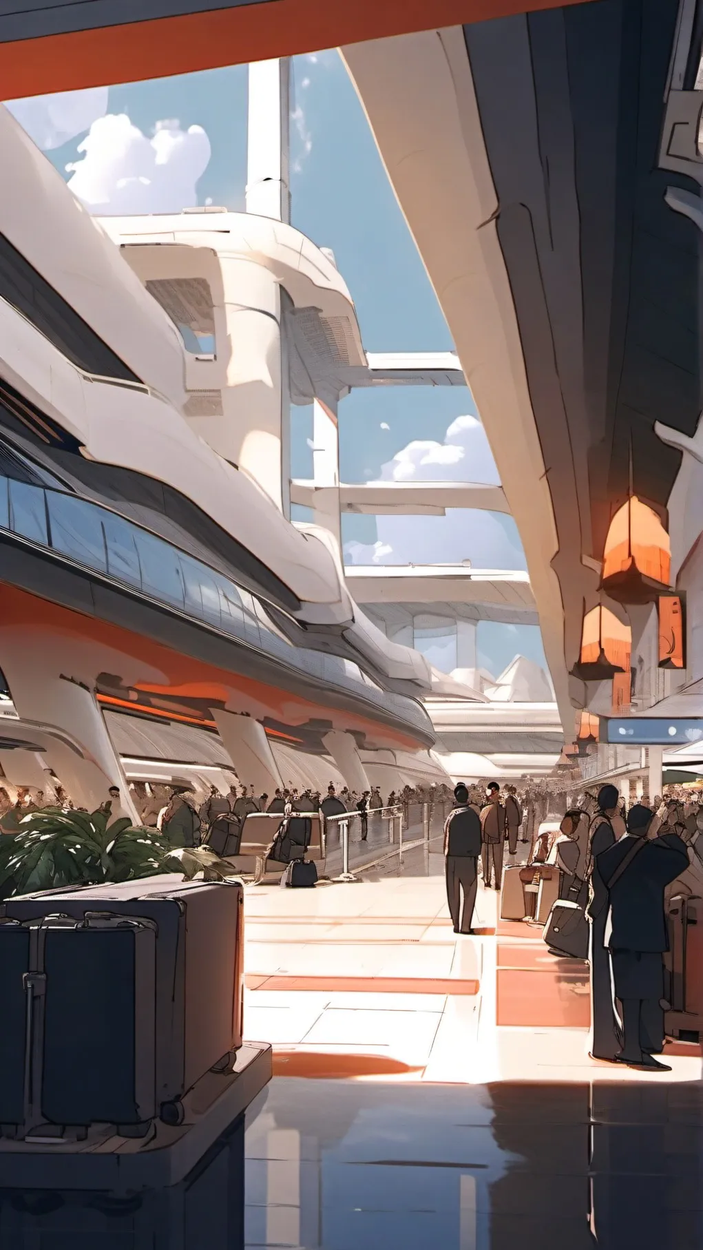 ai character: BTS FLIGHT background