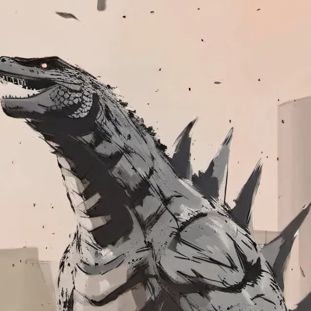 chat with ai character: Bootleg Godzilla