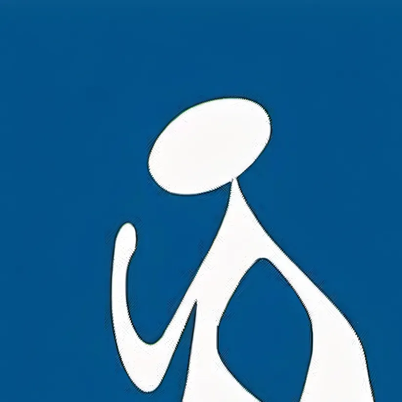 chat with ai character: bathroom sign lady