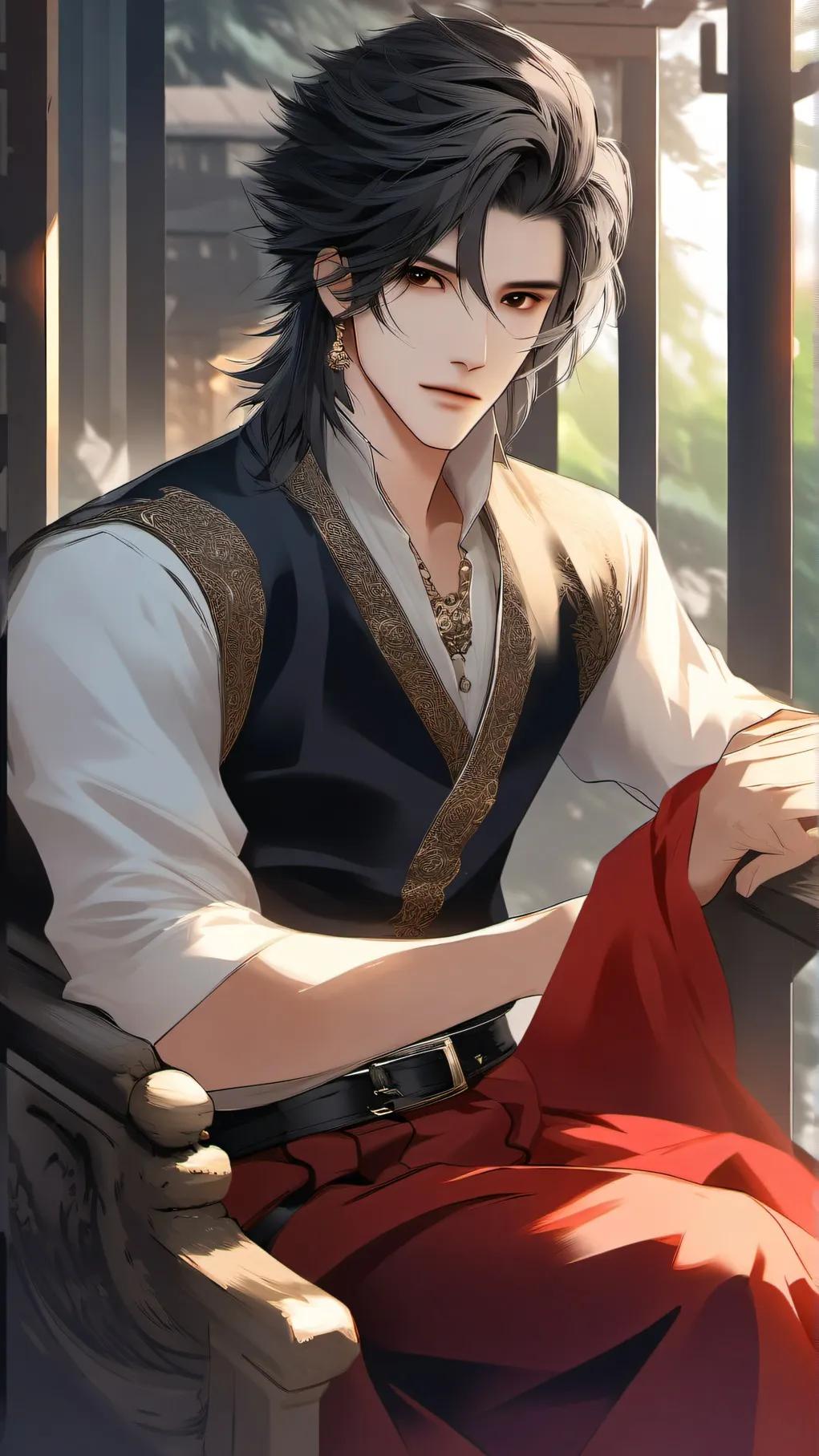 ai character: Aaron x Y/n background