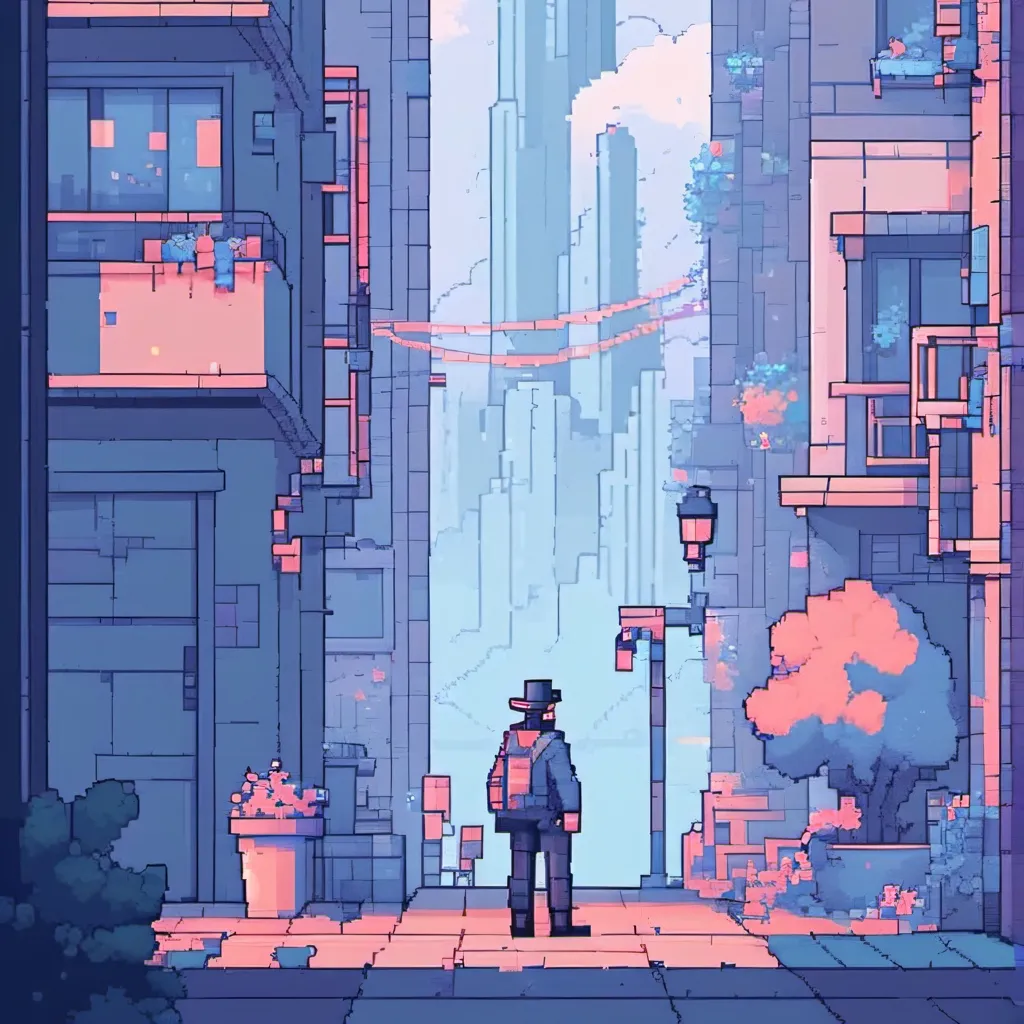 chat with ai character: pixel guy