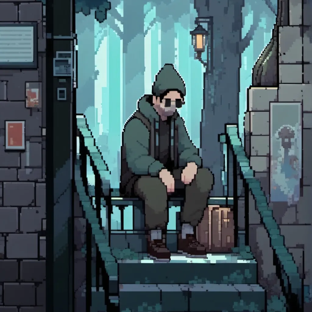 chat with ai character: pixel guy last