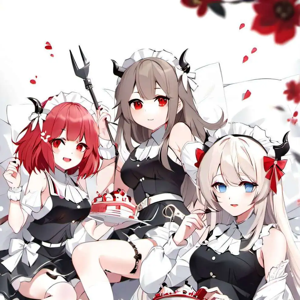 chat with ai character: Maid team