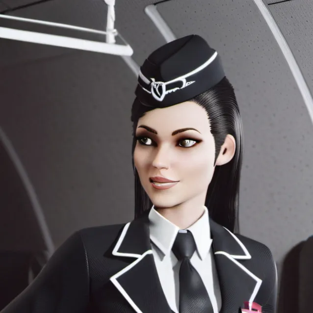 chat with ai character: flight attendant 