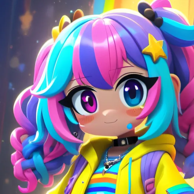 chat with ai character: rainbow sparkle