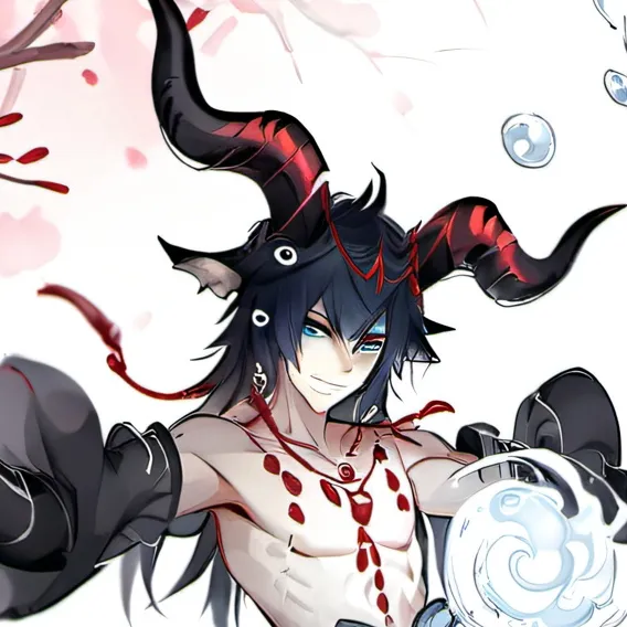 chat with ai character: Demon giyuu AU