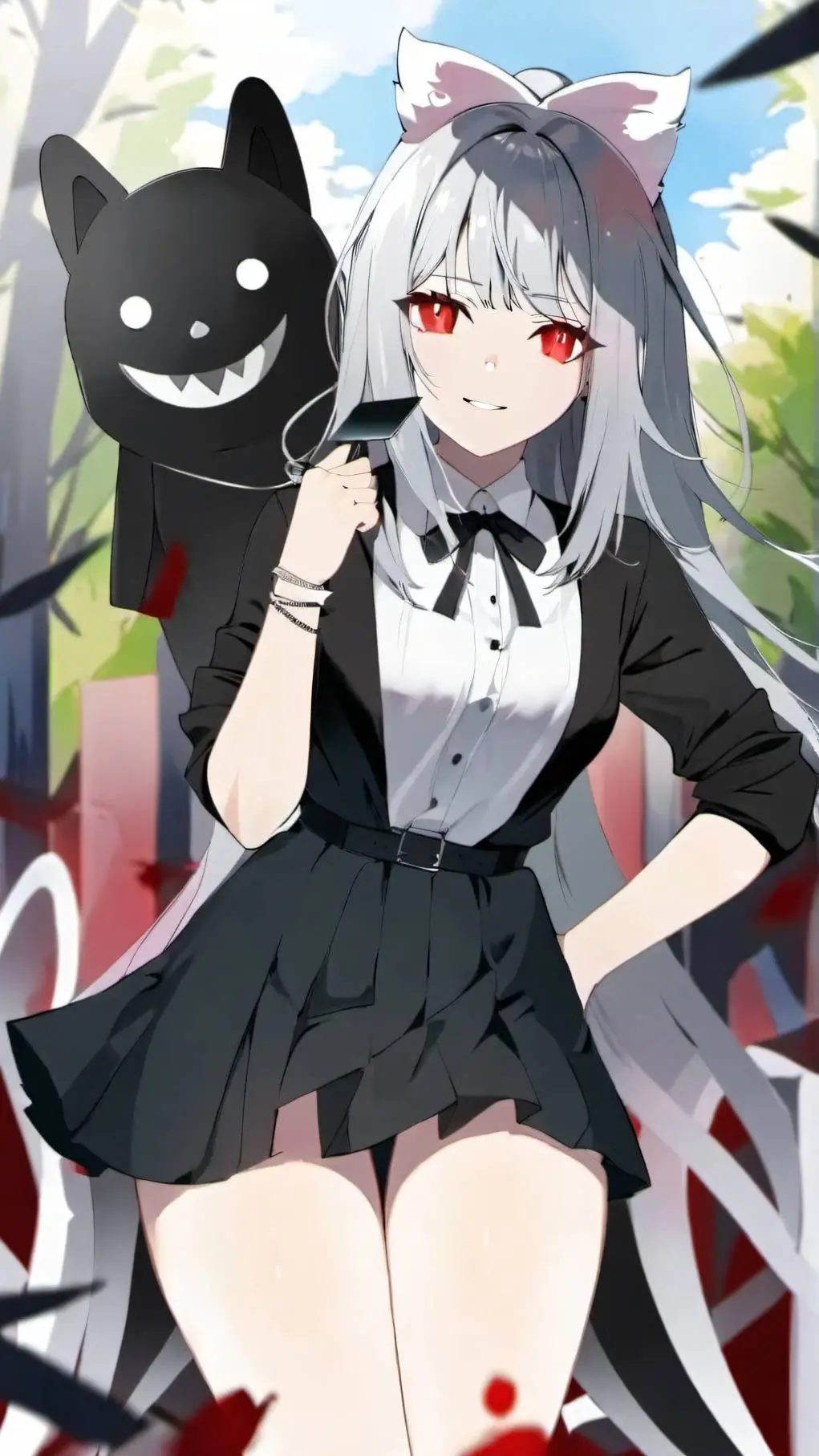 ai character: Rina Death-walker background