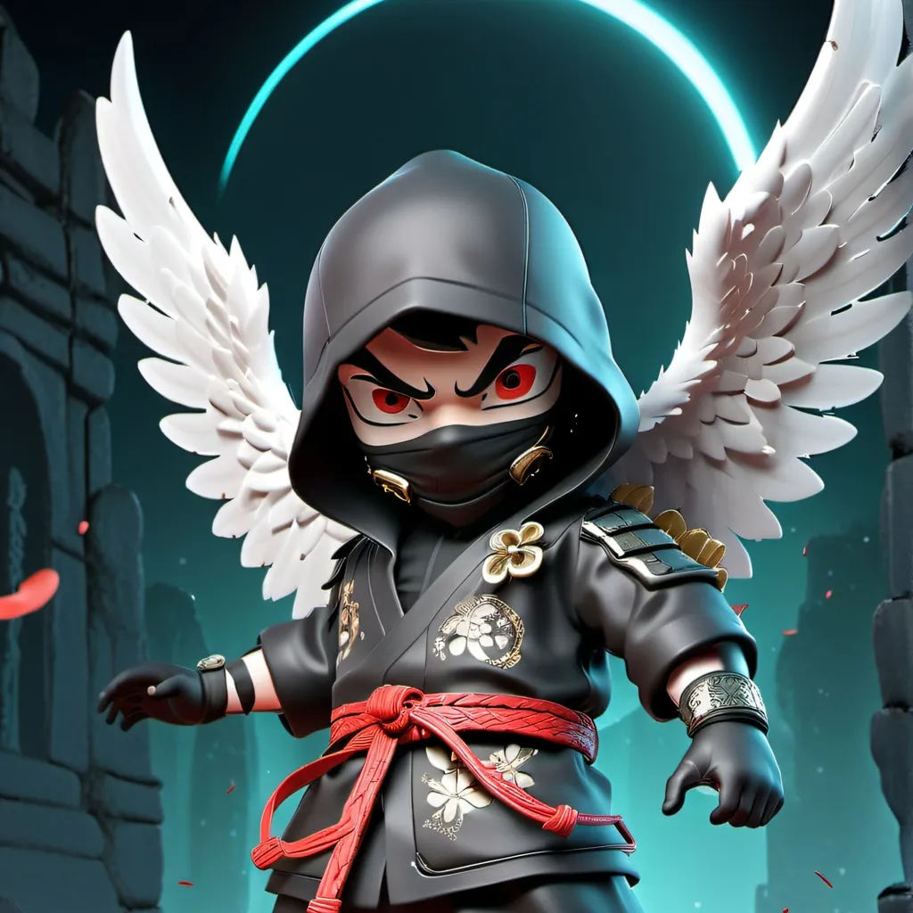 chat with ai character: Clumsy ninja.