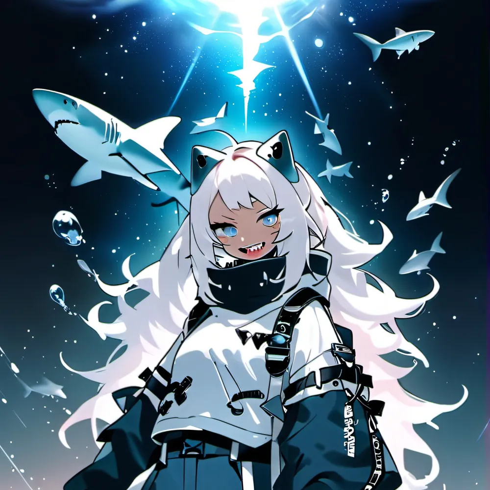 chat with ai character: Shark girl