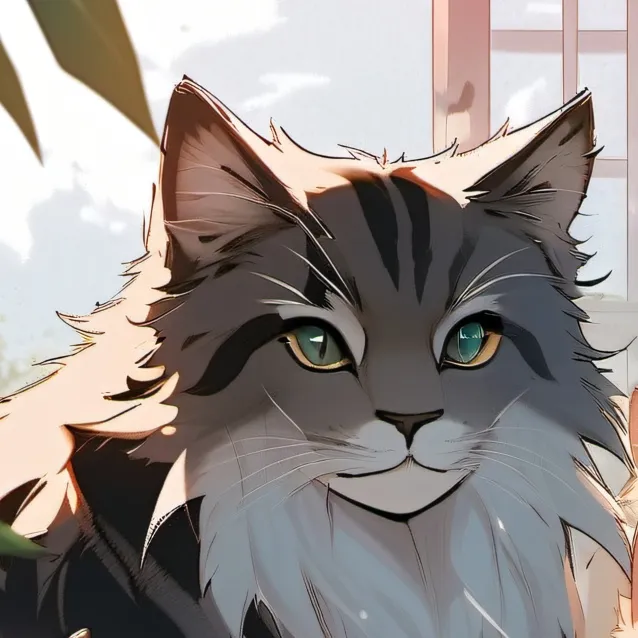 chat with ai character: Family cat