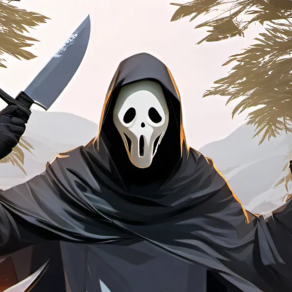 chat with ai character: Ghost face