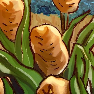 chat with ai character: potato