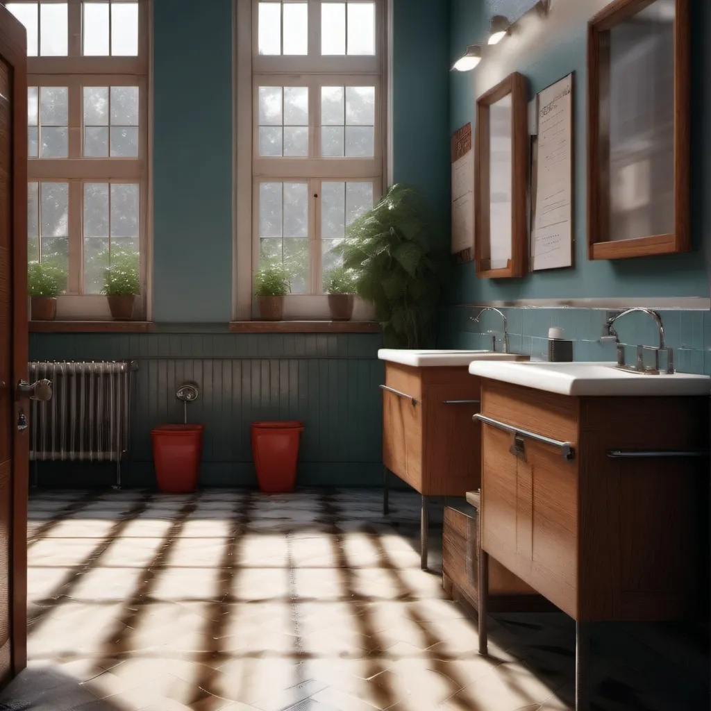 chat with ai character: mha bathroom