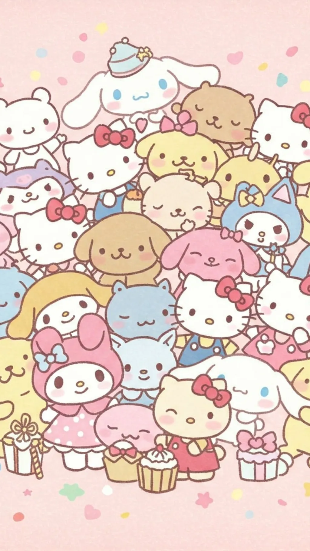 ai character: Sanrio characters  background