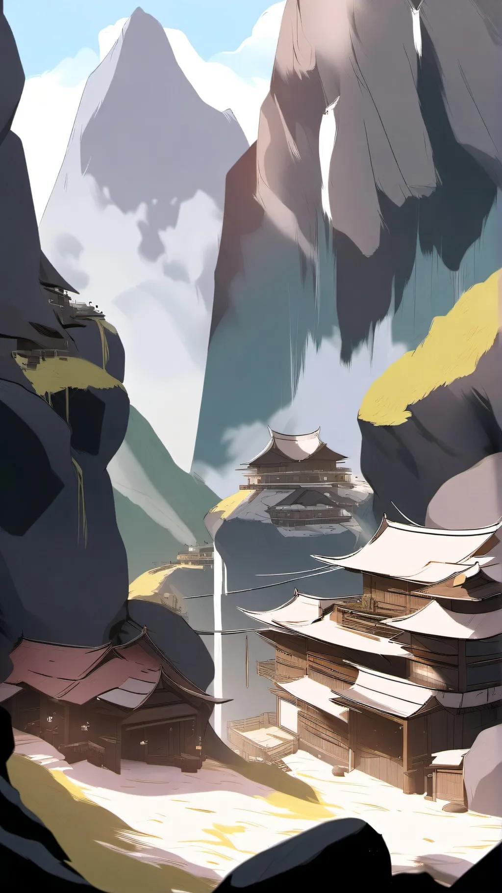 ai character: Mountain of Creeks background