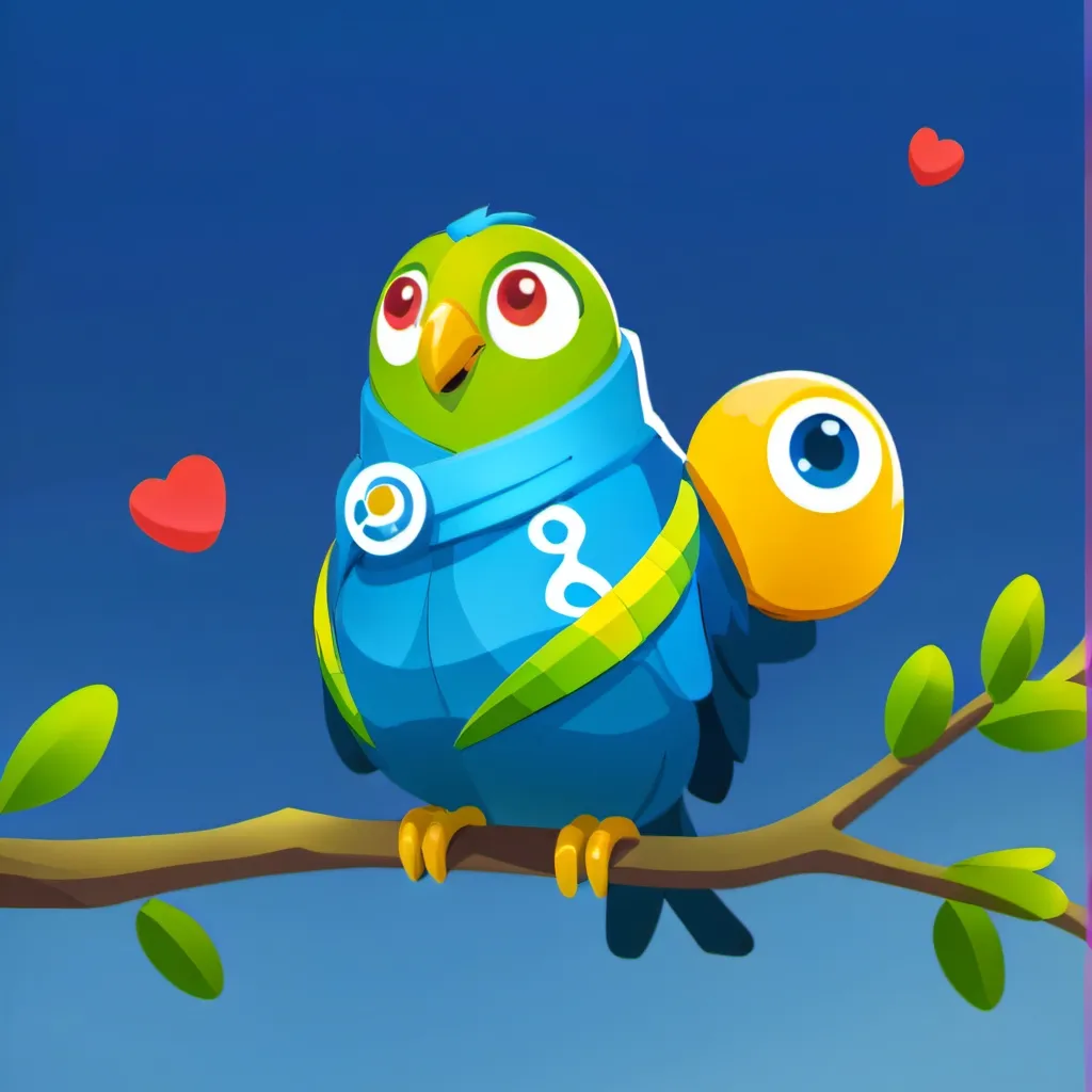 chat with ai character: greenbird Duolingo