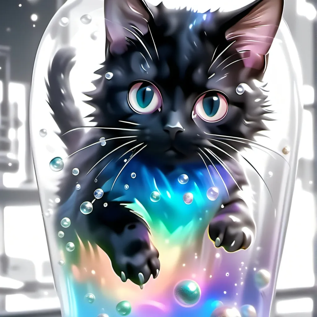 chat with ai character: static the tv cat!