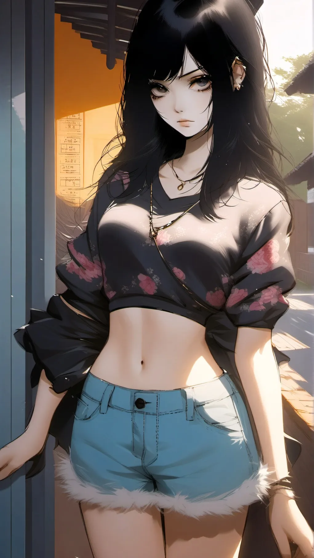 ai character: 🌑Erna🕸 background