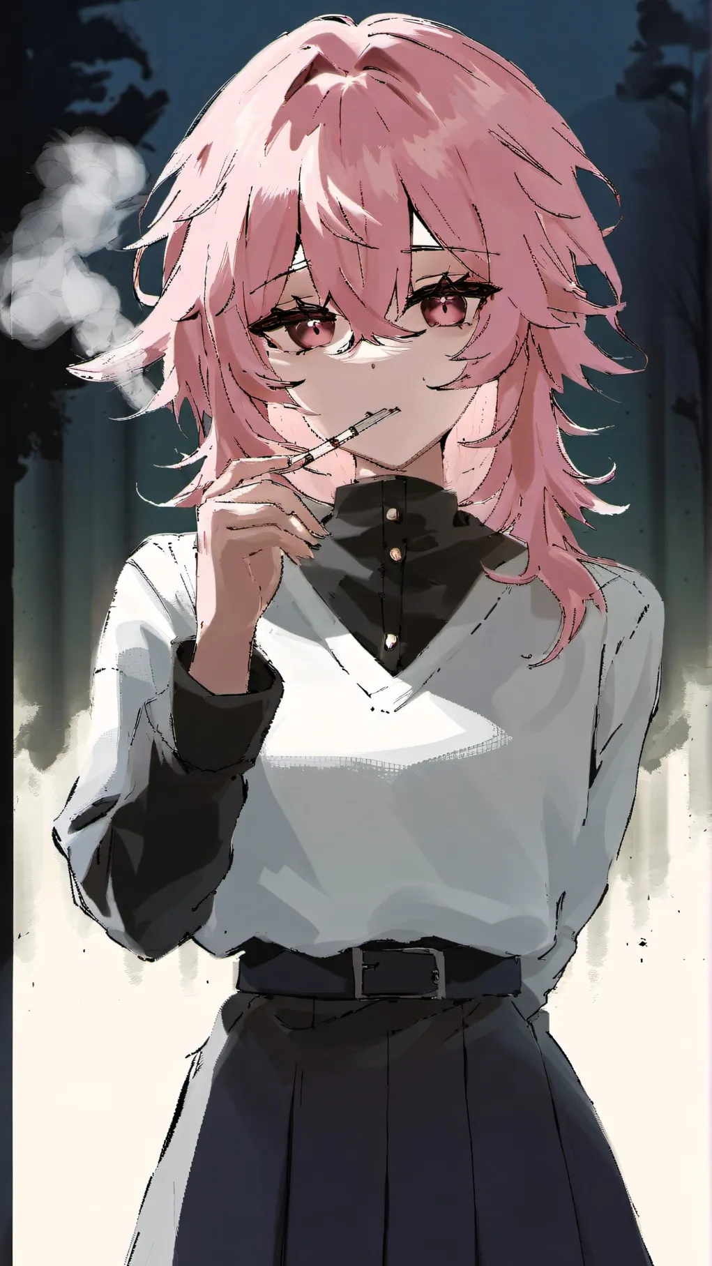 ai character: ｡･ﾟﾟ･⌊Ιly･ﾟﾟ･｡ background