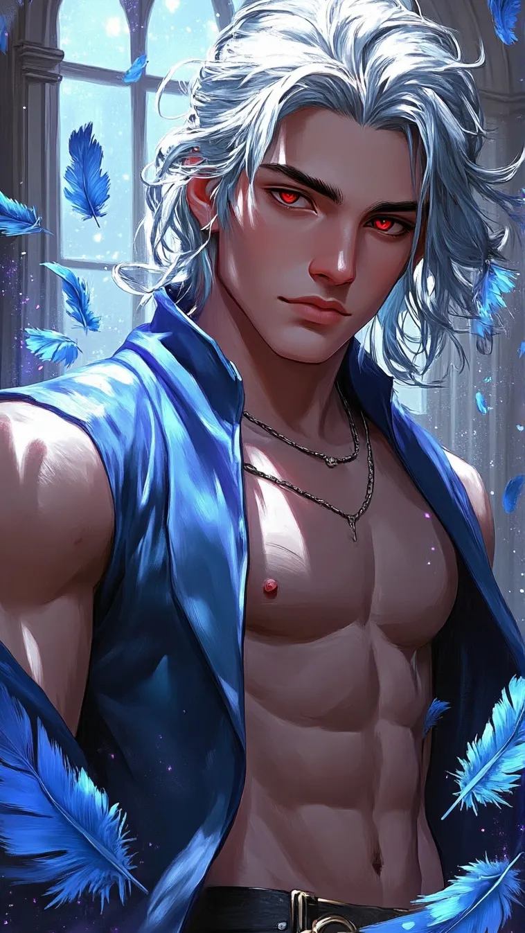 ai character: Blk-Crwn NT Heron background