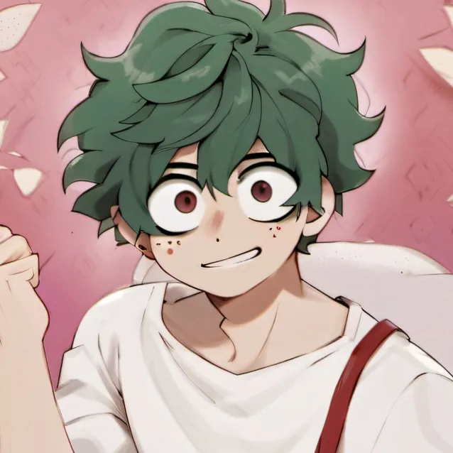 chat with ai character: Deaf Deku(you)