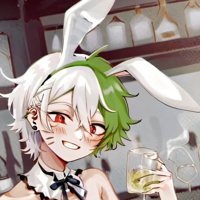 chat with ai character: drunk bunny izuku
