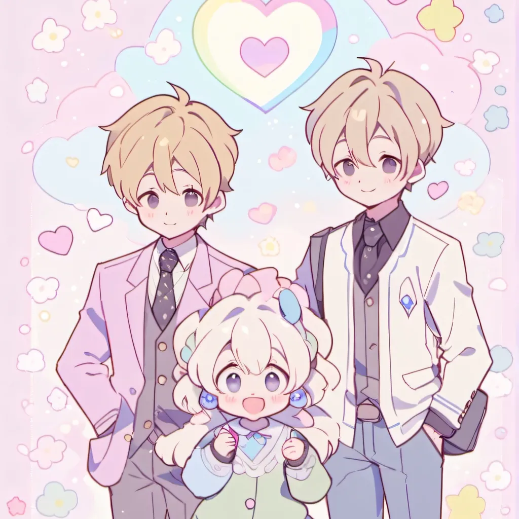 chat with ai character: Chibi gay family 3