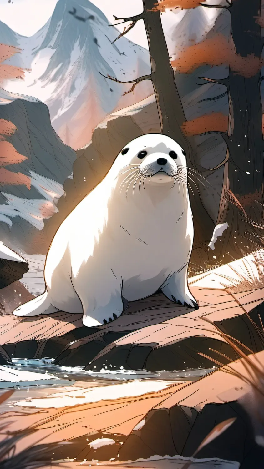 ai character: Da Seal curse... background