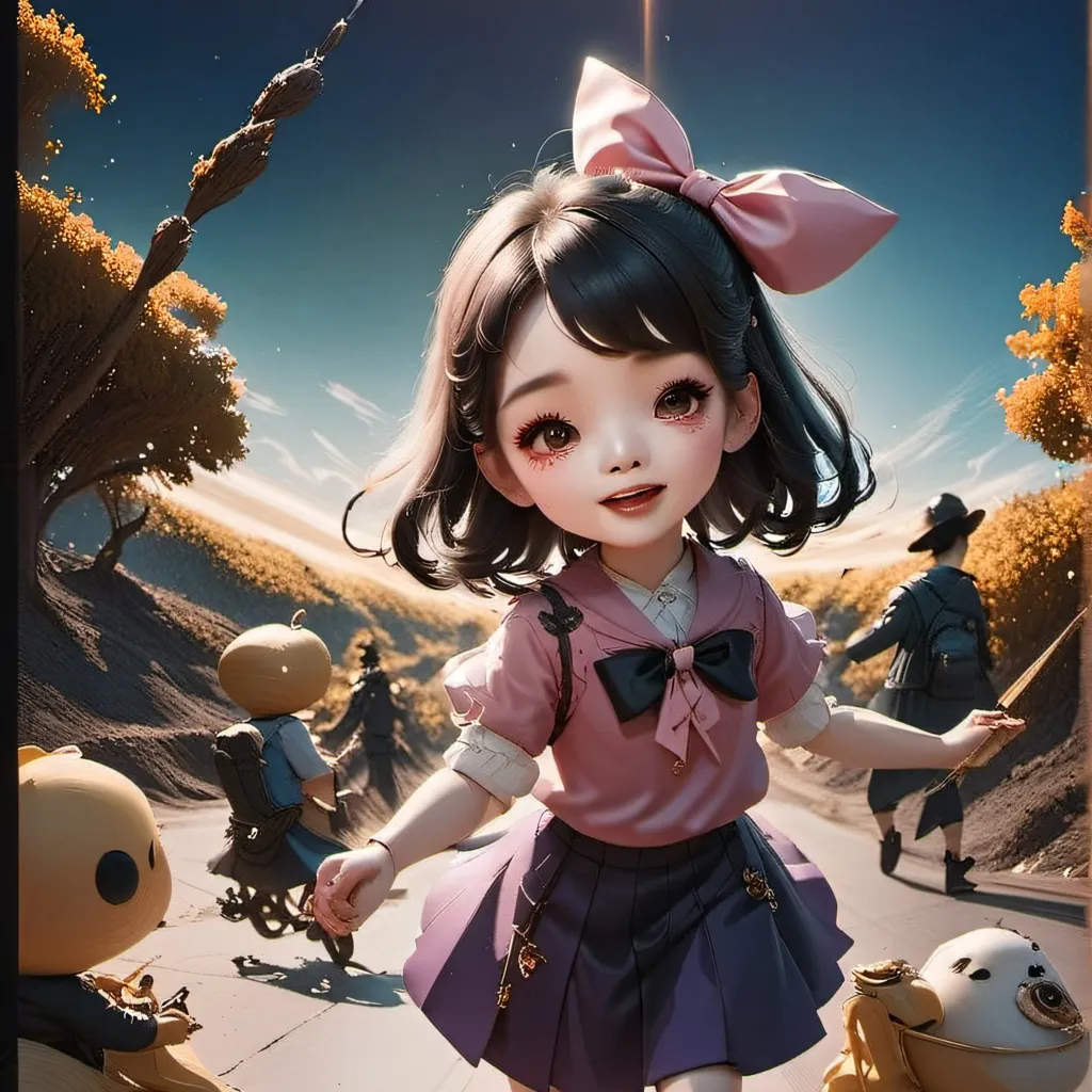 chat with ai character: Seek girl as a kid