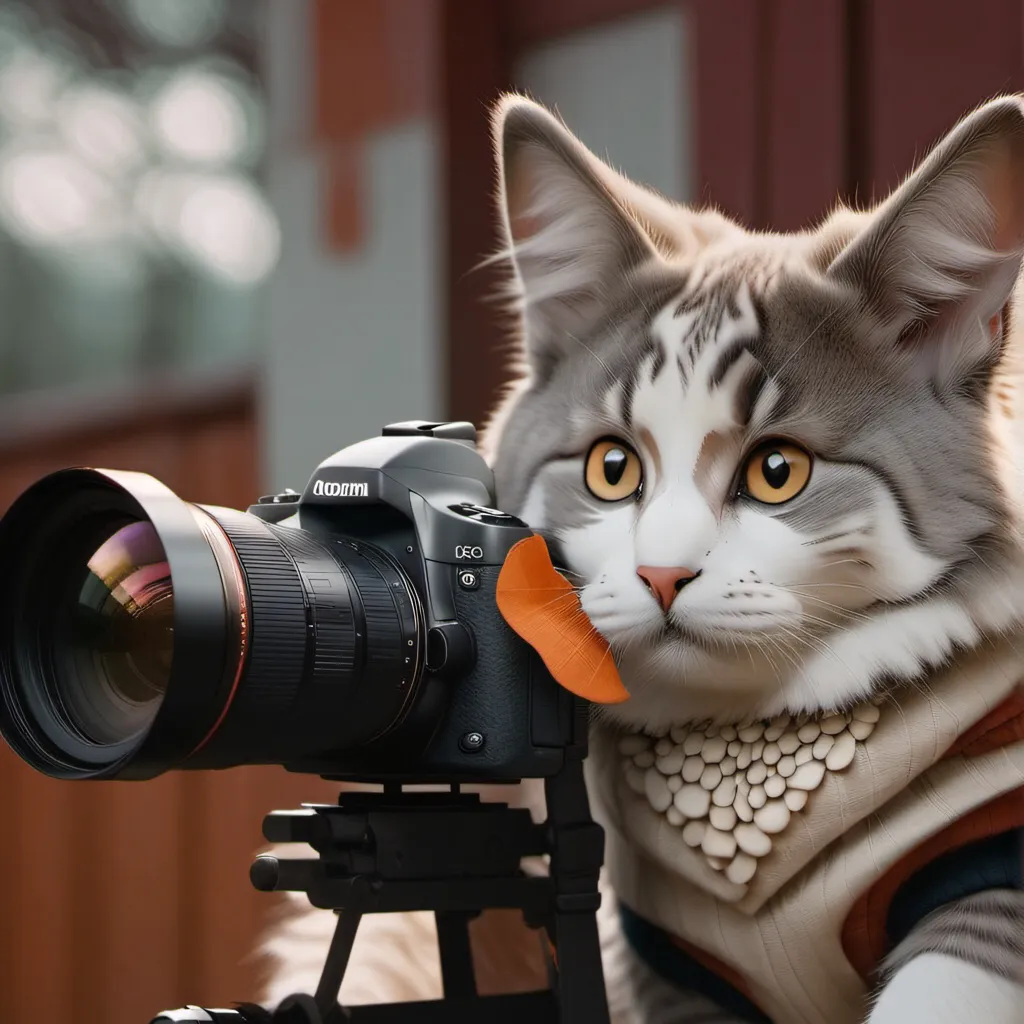chat with ai character: Film cat