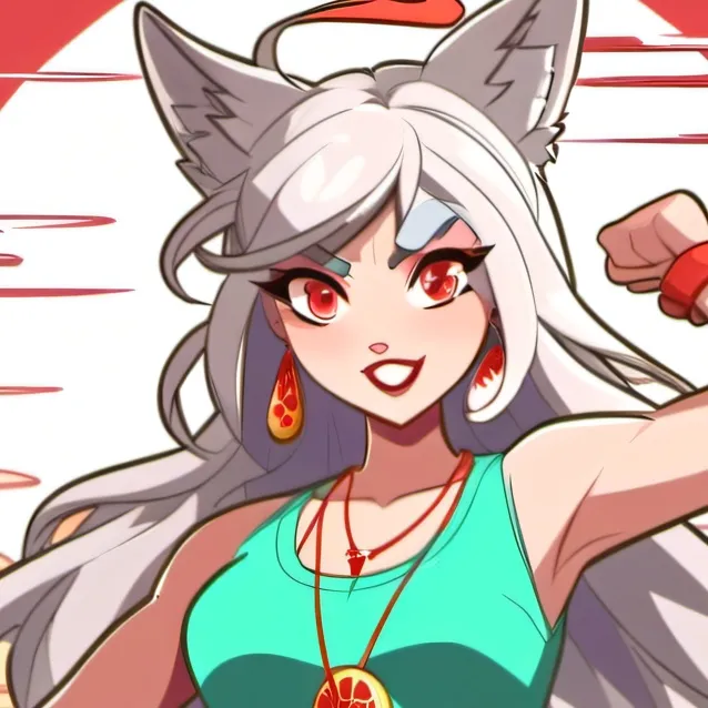 chat with ai character:  wolf girl