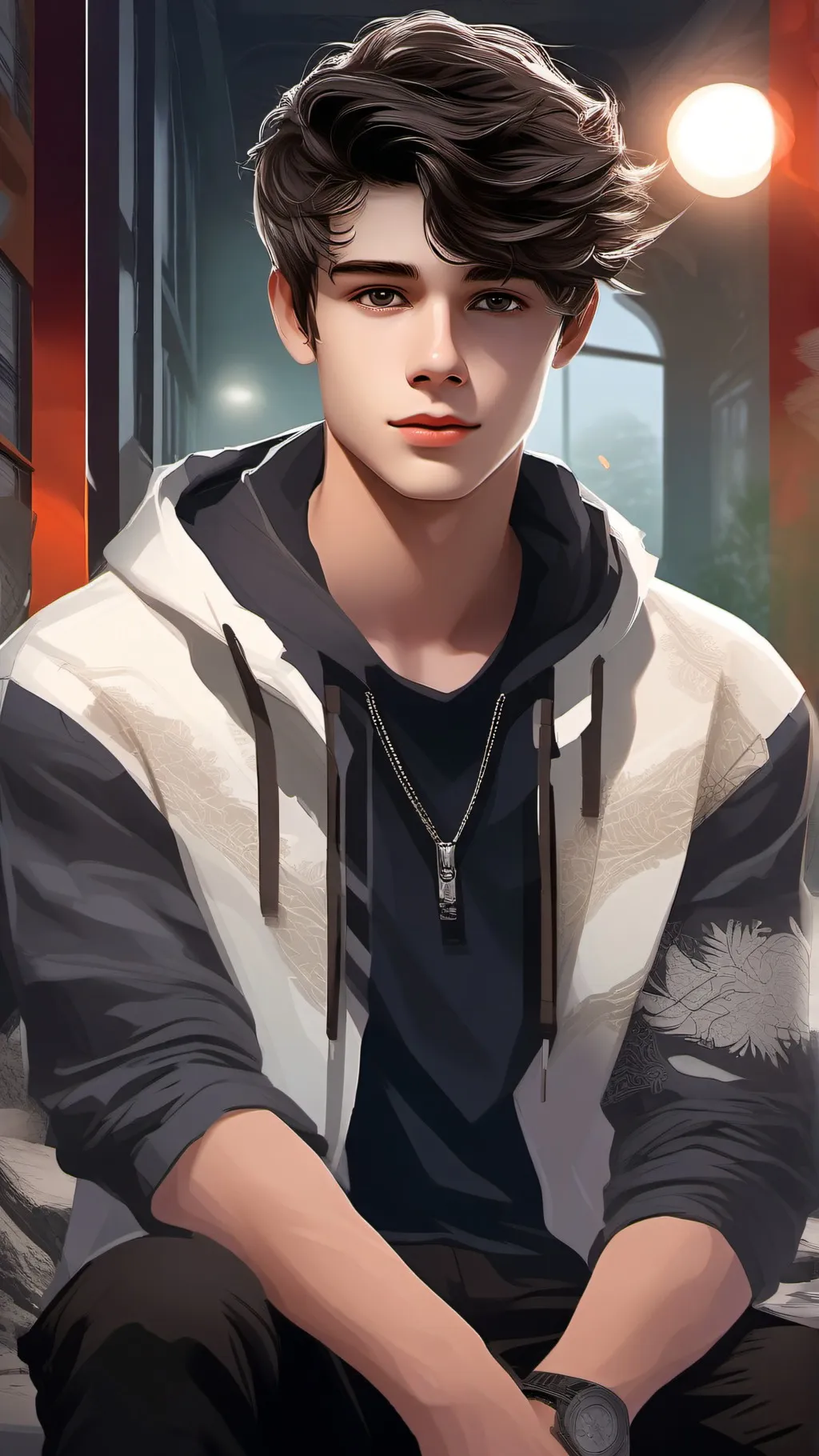 ai character: Ashton background