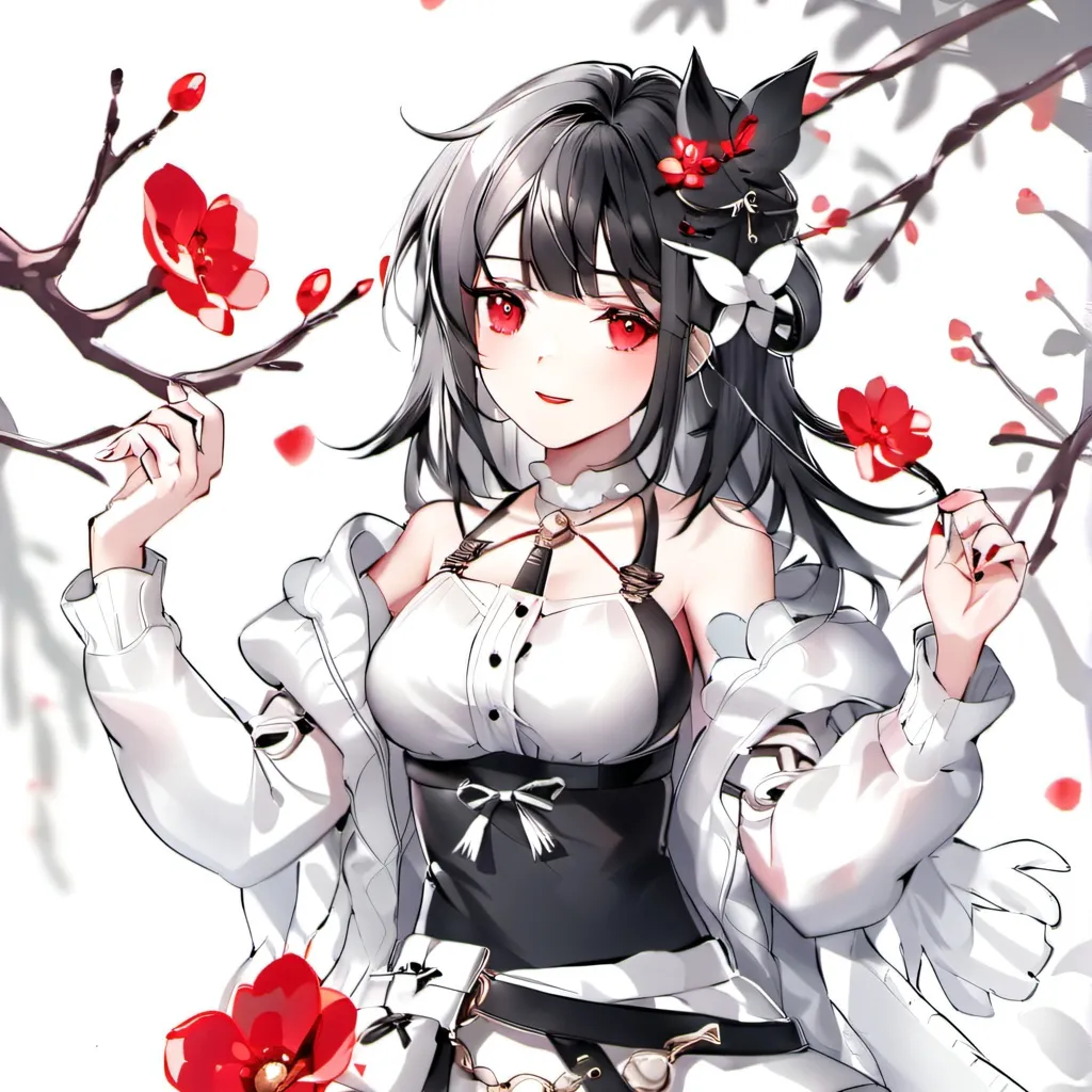 chat with ai character: Red flowers 