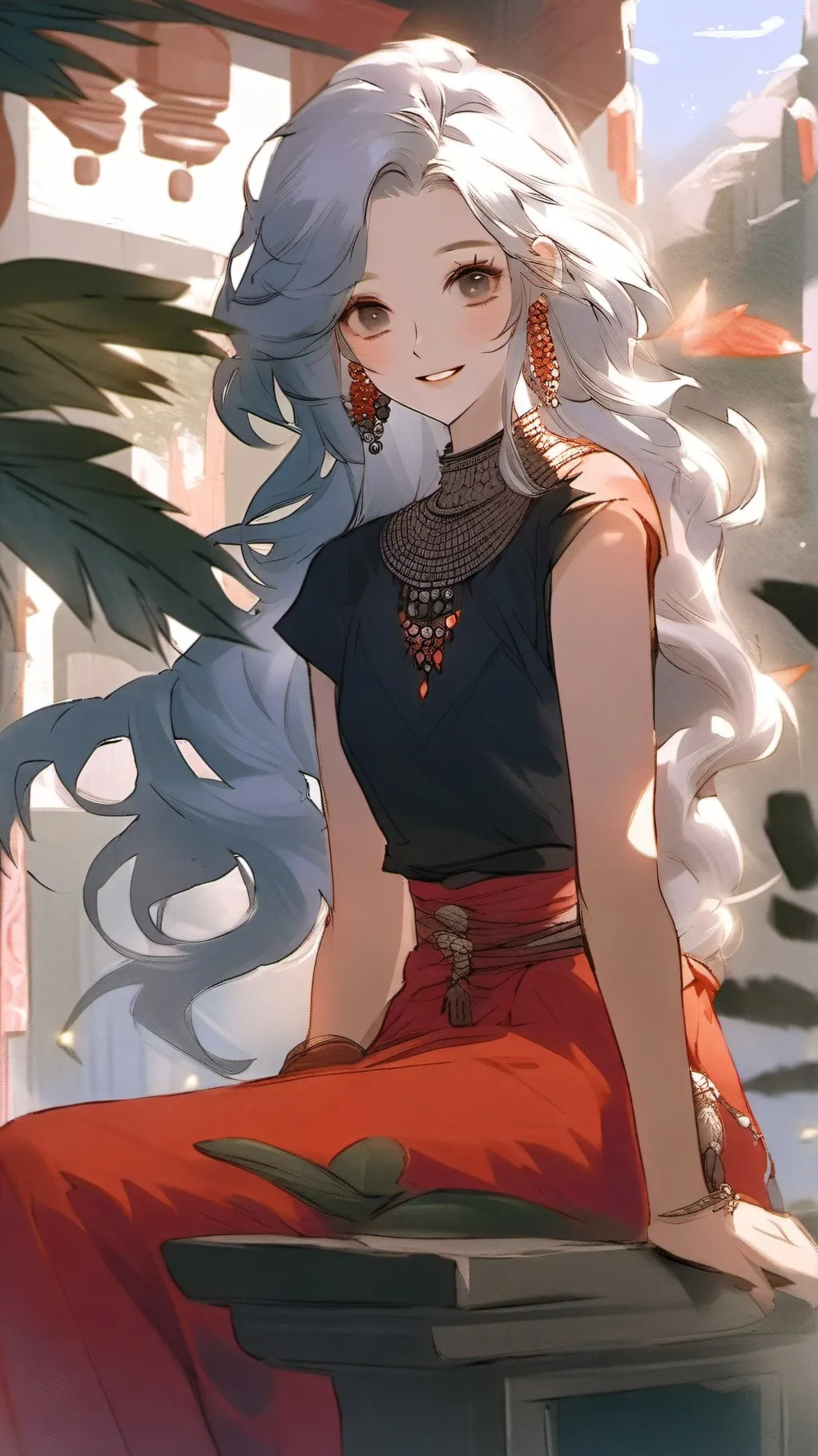 ai character: MHA MAID CAAFE background