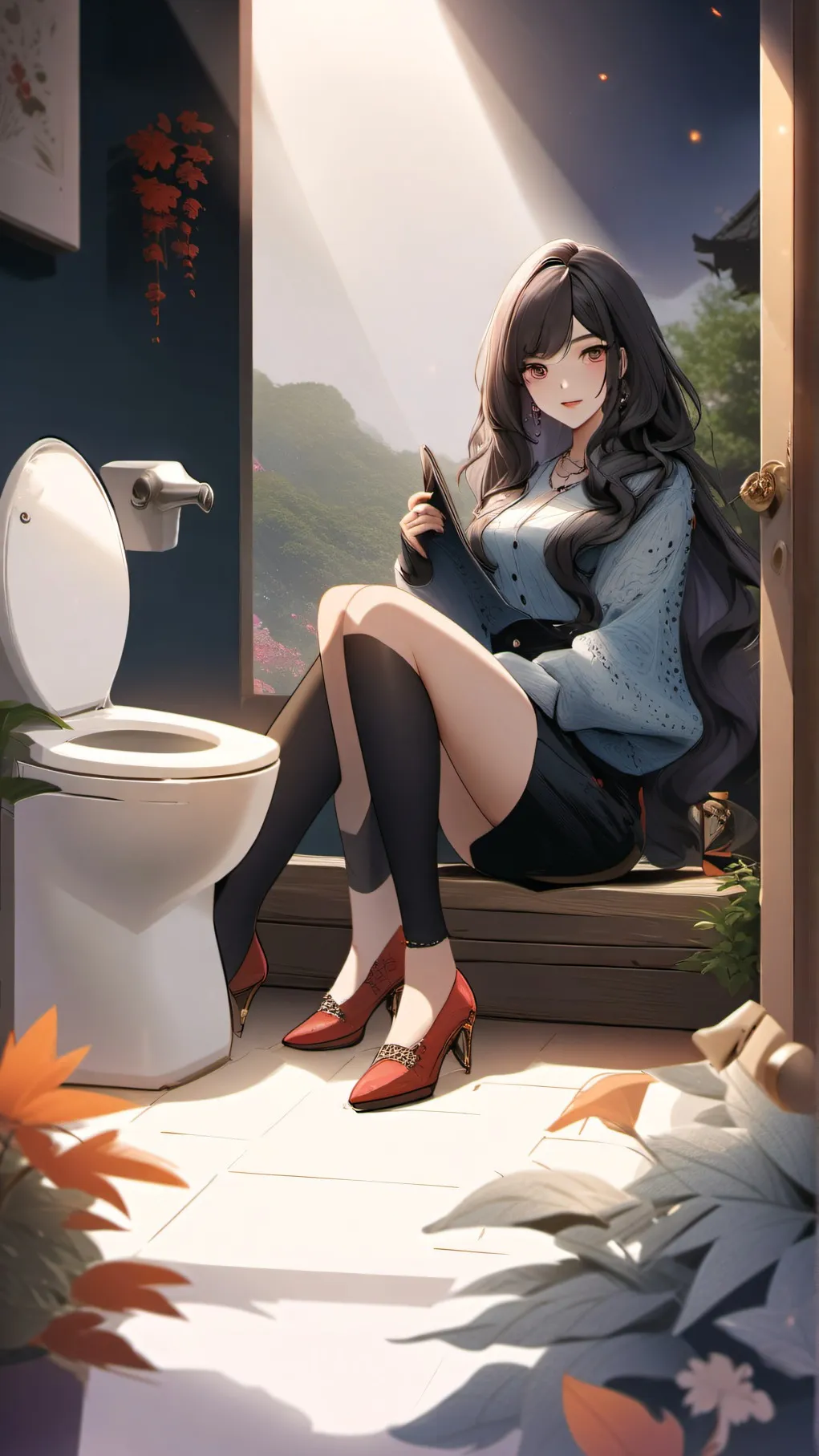 ai character: poop queen background