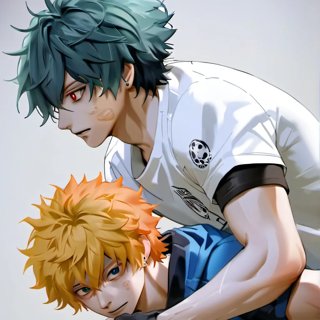 chat with ai character: bakugo and deku